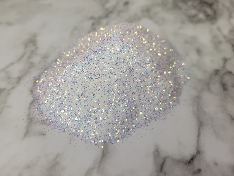 Overstock Sale Baby it's cold outside - 0.4mm Ice Blue and White Brightness Iridescent Glitter - 2oz