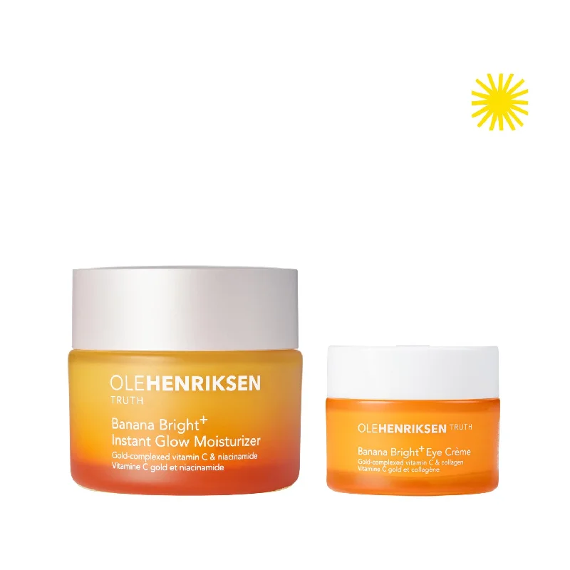 Weekend Bargains to Savor Banana Bright+ Bundle Instant Glow Moisturizer & Eye Crème