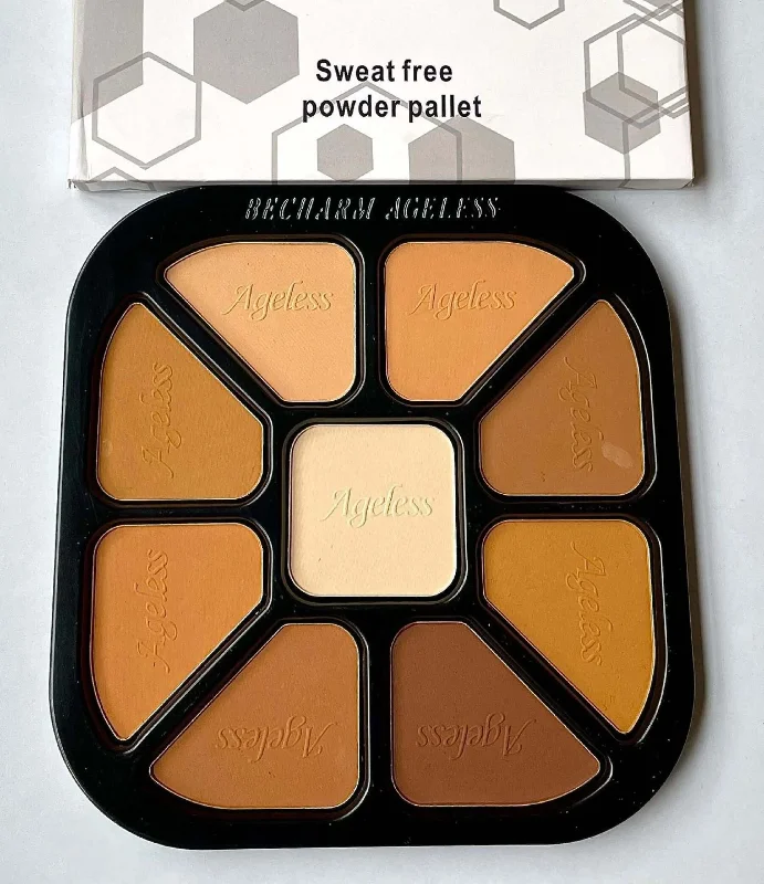 Super Deal Becharm Ageless Sweat Free 9 in 1 Powder Palette