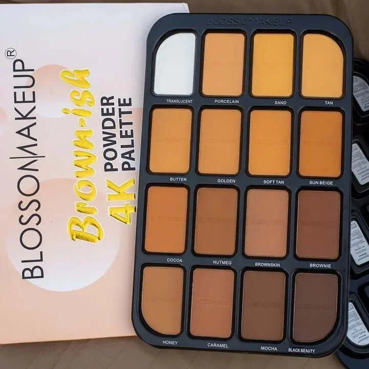 Deal of the Day Blossom Makeups Brownish 4K Powder Palette