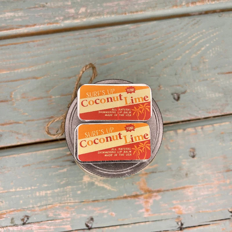 Price Reduction Coconut Lime Shimmering Lip Balm - Pack of 2