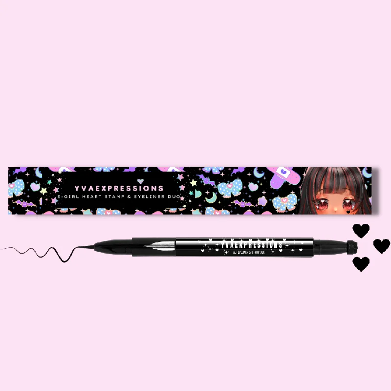 Huge Discounts E-GIRL Eyeliner & Heart stamp duo