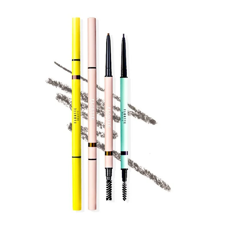 Huge Savings Flortte Rotating Double-Headed Fine Eyebrow Pencil 0.05g