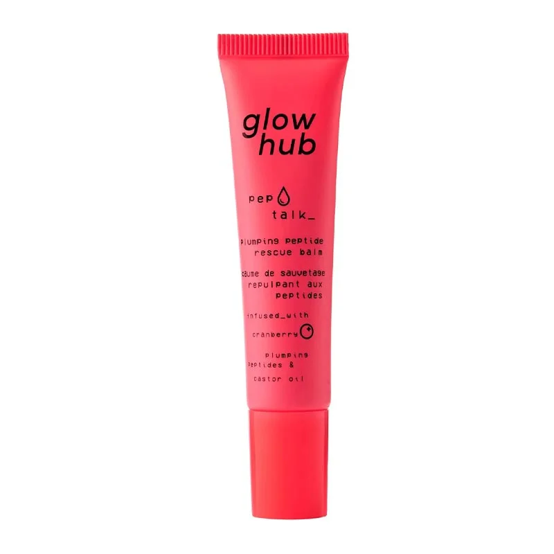 Warehouse Sale Glow Hub Pep Talk Plumping Peptide Rescue Balm - Cranberry
