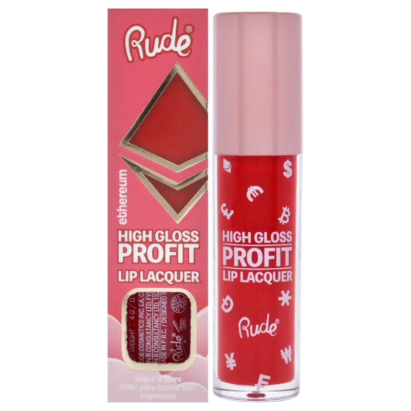 Savings Event High Gloss Profit Lip Lacquer - Ethereum by Rude Cosmetics for Women - 0.141 oz Lip Gloss Savings Event High Gloss Profit Lip Lacquer - Ethereum by Rude Cosmetics for Women - 0.141 oz Lip Gloss