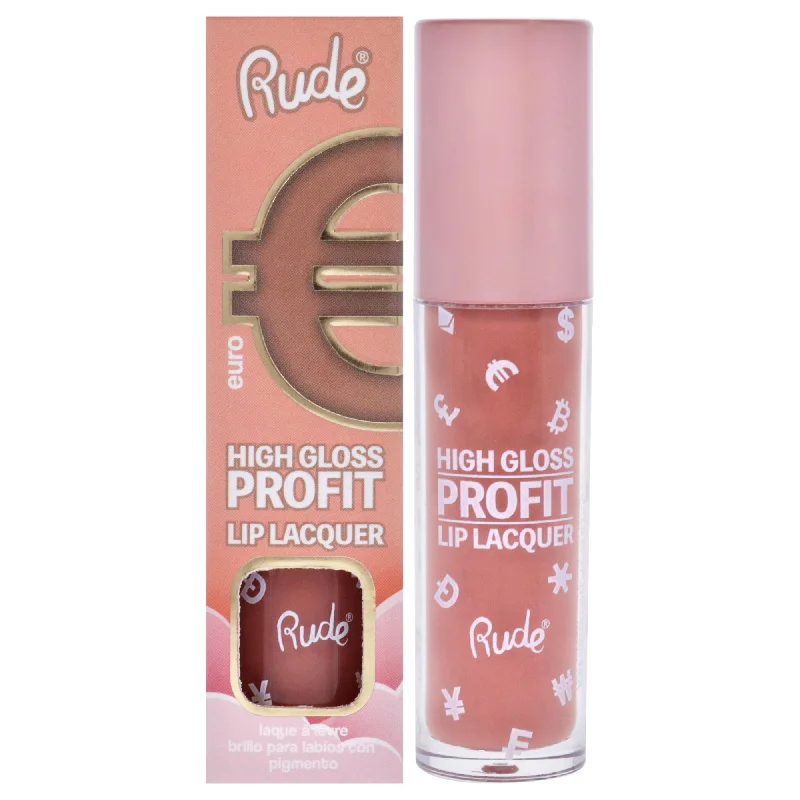 Steal Deal High Gloss Profit Lip Lacquer - Euro by Rude Cosmetics for Women - 0.141 oz Lip Gloss Steal Deal High Gloss Profit Lip Lacquer - Euro by Rude Cosmetics for Women - 0.141 oz Lip Gloss