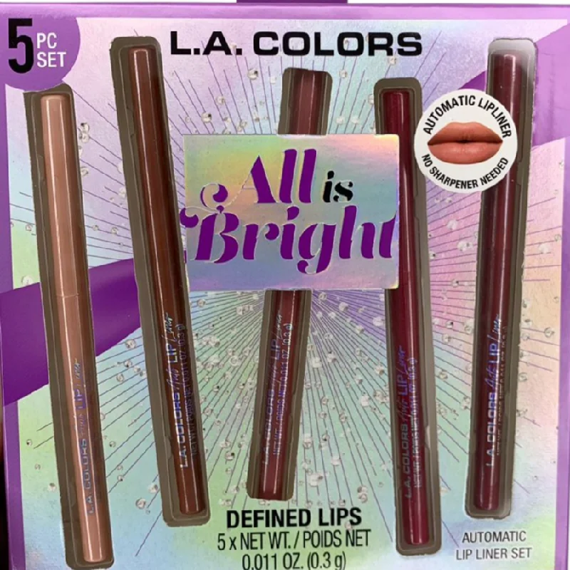 Weekend Discounts to Snag L.A. Colors All Is Bright 5 Pcs Defined Lips Automatic Lip Liner Set