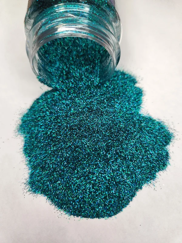 Instant Discount Lochness - .2mm Holographic lake blue Extra Fine Glitter - 2oz