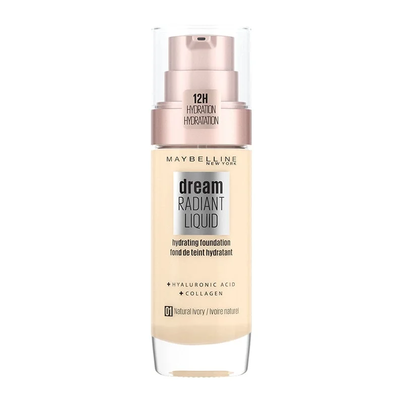 Weekend Bargains Await You Maybelline Dream Radiant Liquid Hydrating Foundation with Hyaluronic Acid and Collagen