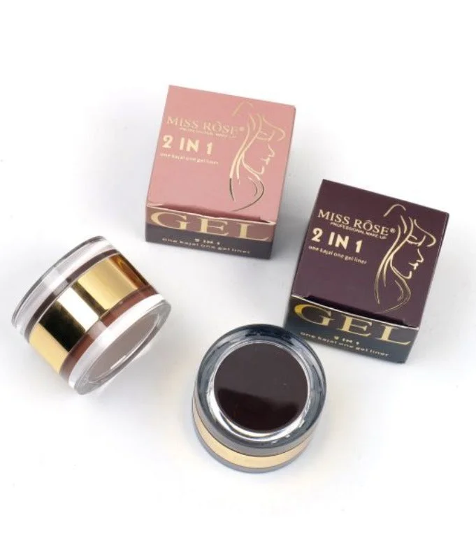 Shop and Save Miss Rose 2 in 1 ,one Kajal one gel liner.