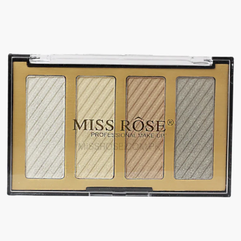 Weekend Offers That Sizzle Miss Rose 4 Color Highlighters Palette.