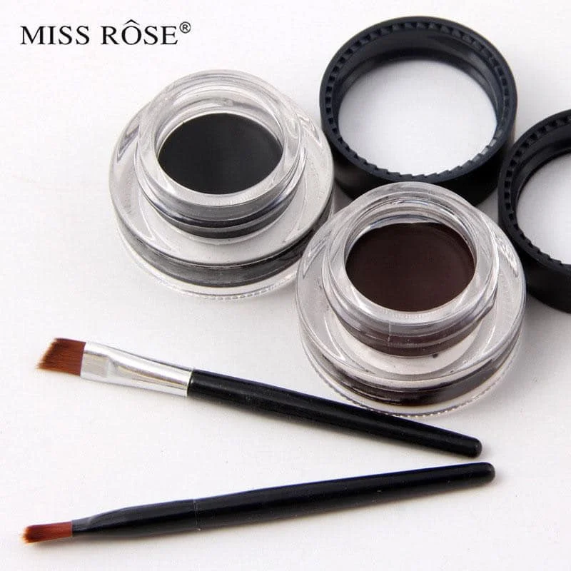 Epic Deals MISS ROSE Gel Eyeliner - 2 color set Black and Brown
