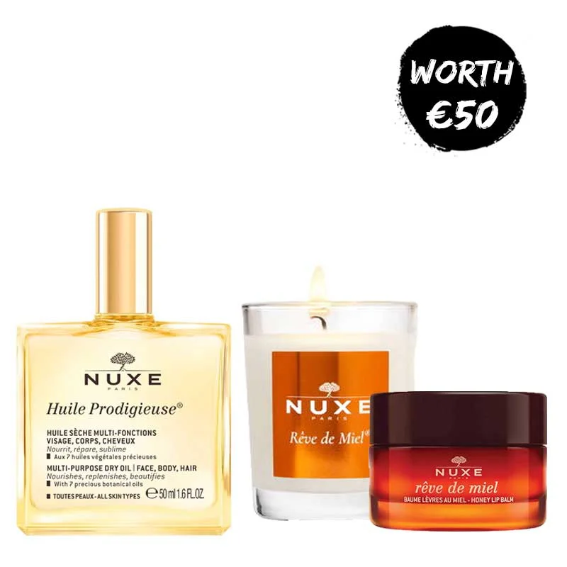 Extra Savings NUXE Huile Prodigieuse & Reve de Miel Essentials Trio