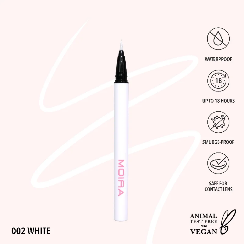 Hurry In Precision Liquid Liner (002, White)
