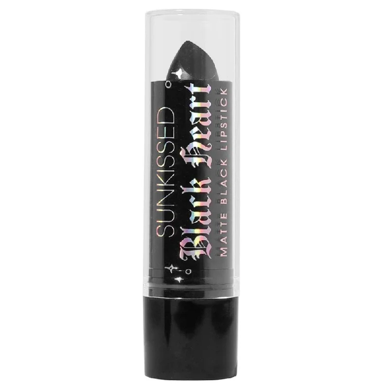Weekend Discounts to Love Sunkissed Black Heart Matte Black Lipstick