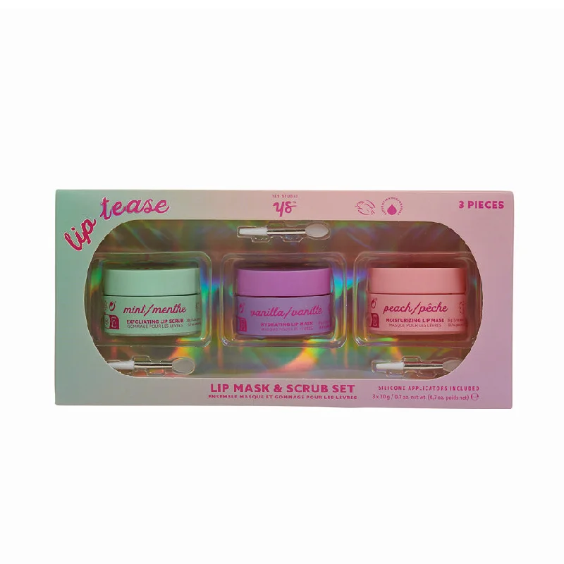 Fantastic Offers Yes Studio Lip Tease Lip Mask & Scrub Three Piece Gift Set