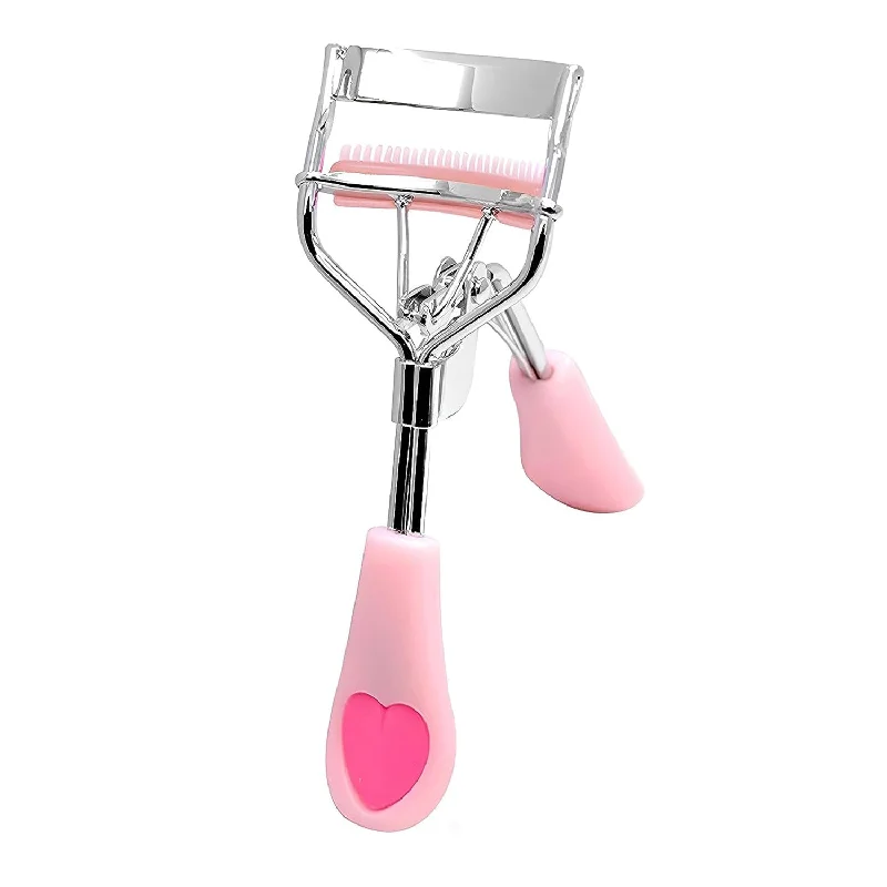 Deep Discounts Silicone Grip Eyelash Curler With Built In Comb