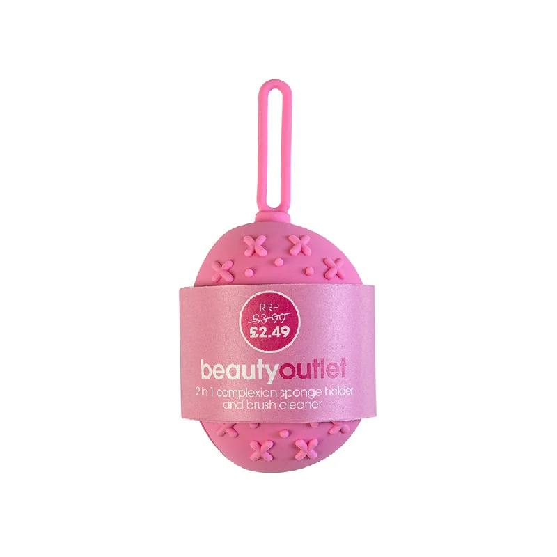 Bargain Bin Beauty Outlet Silicone Sponge Holder Pink BEAU476