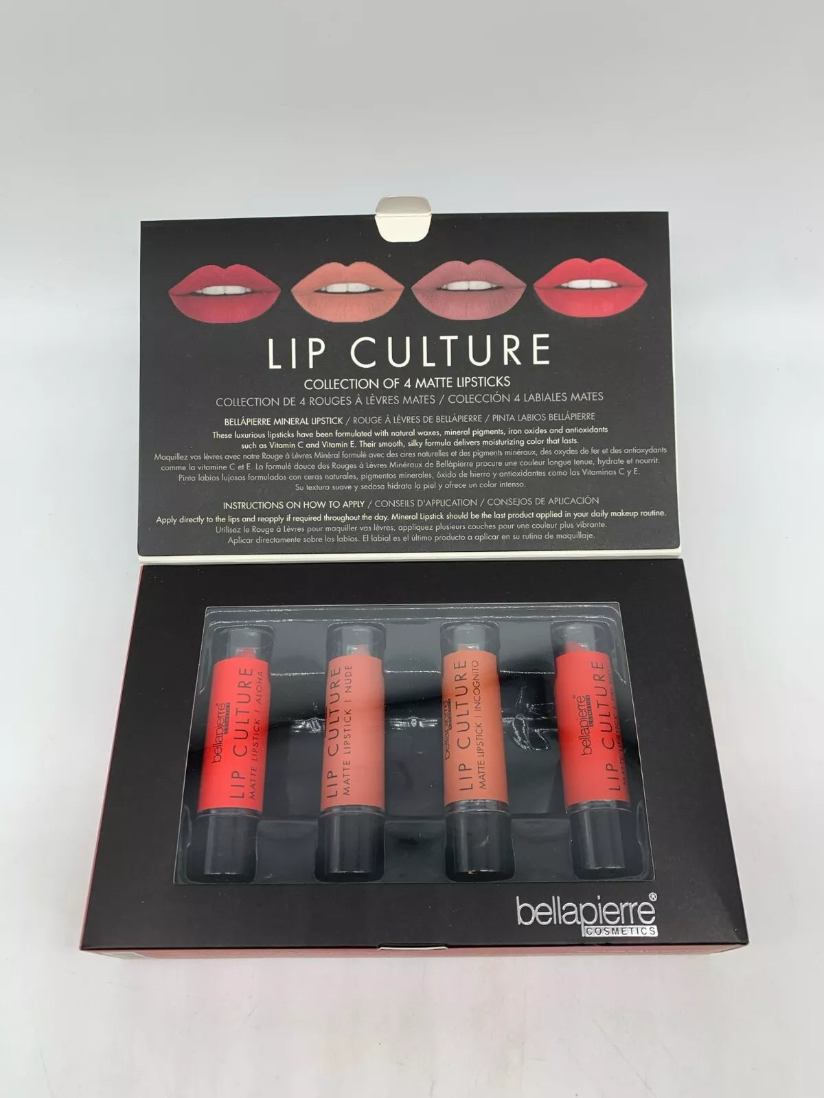 Value Pack Bellapierre Cosmetics Lip Culture Collection Of 4 Matte Lipsticks