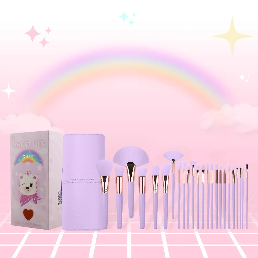 Can't Miss C-Lux - Cute Bear Collection - 24pc Brush Set