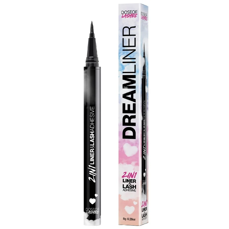 Year-End Clearance Dose of Lashes Dream Liner 2-in-1 Liner & Lash Adhesive - Dark (0.6ml)