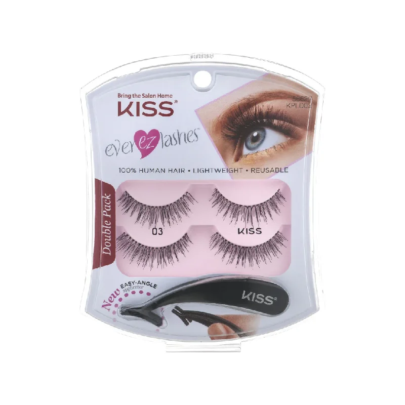 Weekend Discounts to Savor Kiss Ever Ez Lashes 03 Kiss False Eyelashes 55629