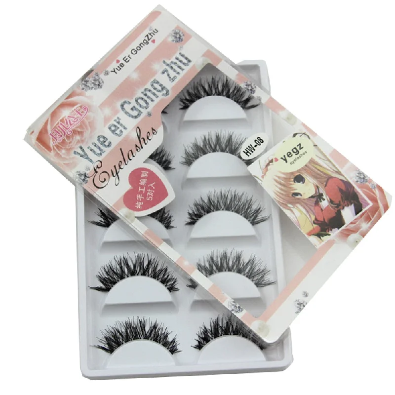 Best Prices Of The Season Happening Now Natural 5 Pair/Lot Crisscross False Eyelashes