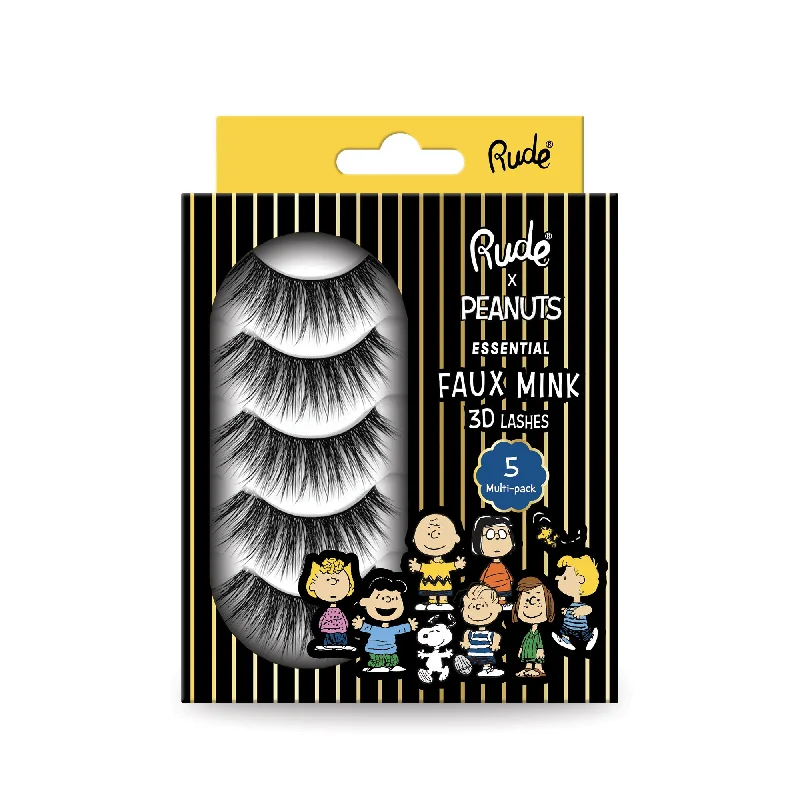 Exclusive Markdowns For A Short Time Peanuts Essential Faux Mink 3D Lashes - 5-pack