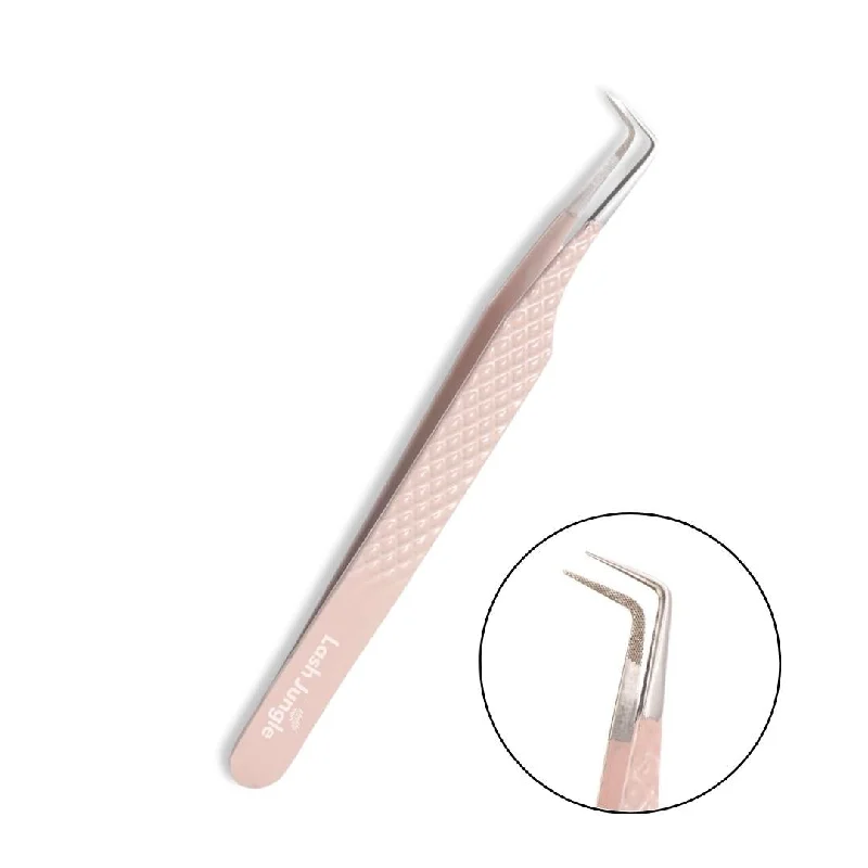 New Deal Pink Volume Lash Tweezers – Slim Boot