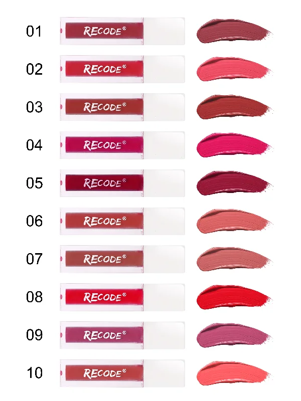 Special Discount Recode 10 Silky Matte Mini Liquid Lipsticks - 12.50 ML (1.25MLx 10)