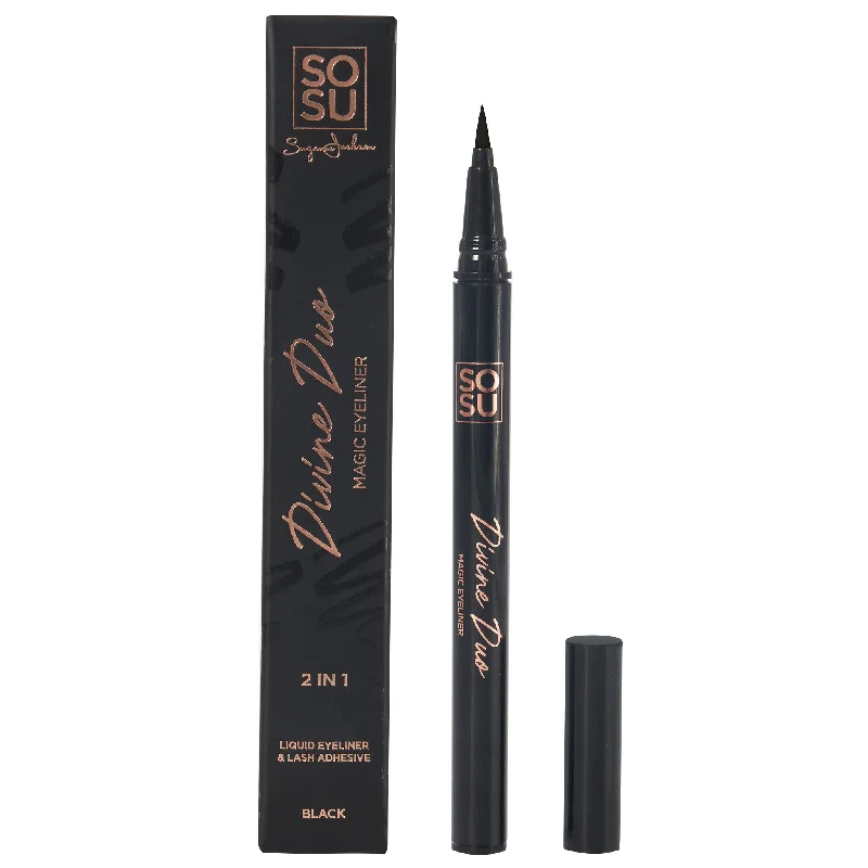 Weekend Wonders Await! SOSU Divine Duo Magic Eyeliner 2 in 1 Eyeliner & Lash Adhesive (0.6g) Weekend Wonders Await! SOSU Divine Duo Magic Eyeliner 2 in 1 Eyeliner & Lash Adhesive (0.6g)