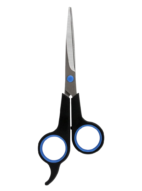 Deal Mania BARBER SCISSORS BLACK WITH BLUE