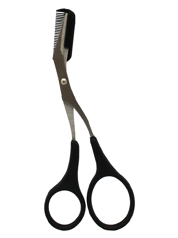 Deal Zone EYEBROW SHAPING SCISSORS BLACK HANDLE
